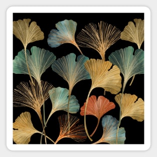 Ginkgo Leaf painting art Magnet